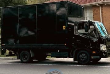 The Load Lounge gloss-black 4.5-tonne enclosed truck